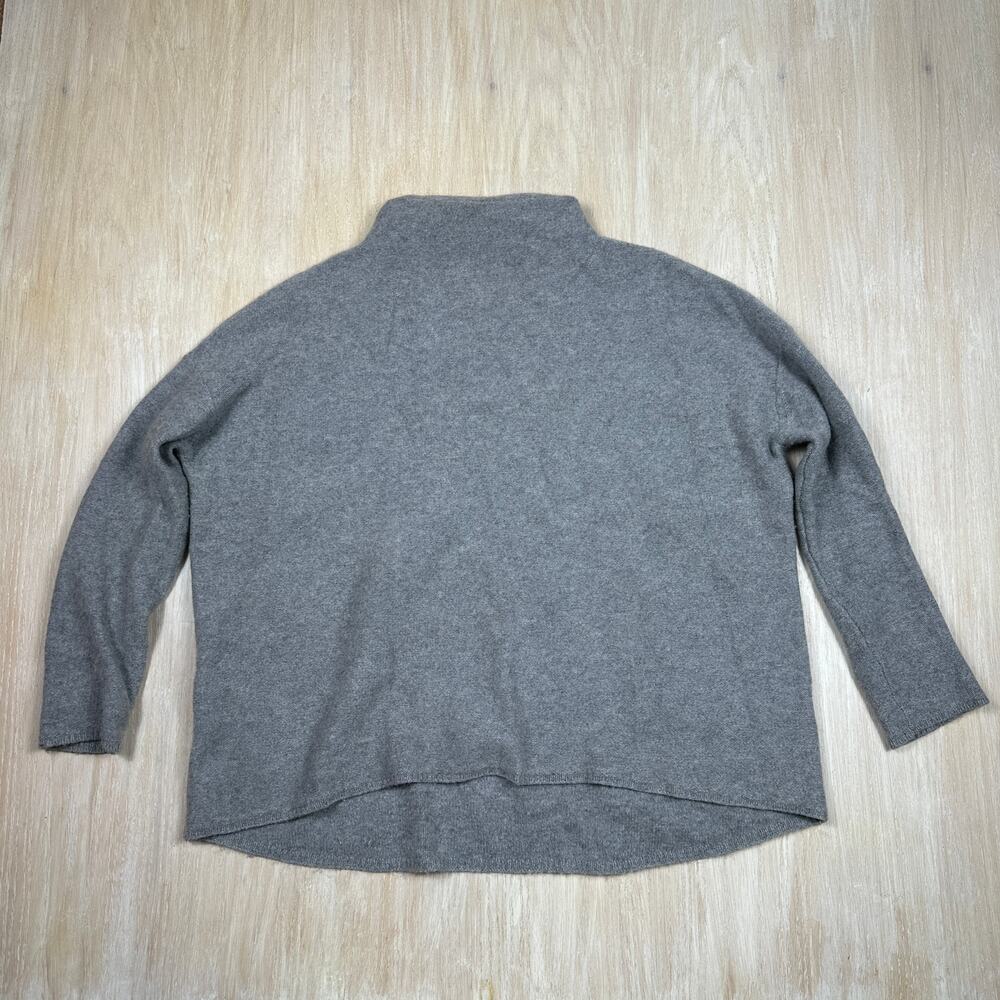 Vince Gray 100% Cashmere Mock Neck Sweater Long Sleeve Pullover Casual Small
